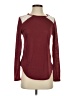 Shein Burgundy Long Sleeve Top Size 4 - photo 1