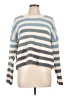 Mi ami 100% Polyester Stripes Blue Pullover Sweater Size L - photo 1
