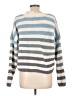 Mi ami 100% Polyester Stripes Blue Pullover Sweater Size L - photo 2
