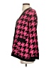 Steve Madden Houndstooth Pink Cardigan Size S - photo 5