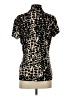 DKNY Animal Print Black Short Sleeve Blouse Size S - photo 2