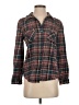 Joie 100% Cotton Plaid Brown Long Sleeve Button-Down Shirt Size S - photo 1