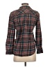 Joie 100% Cotton Plaid Brown Long Sleeve Button-Down Shirt Size S - photo 2
