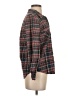Joie 100% Cotton Plaid Brown Long Sleeve Button-Down Shirt Size S - photo 4