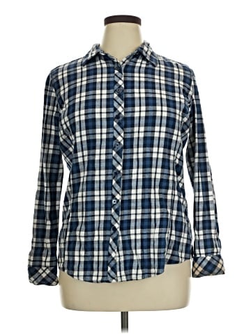 Great Northwest Indigo Long Sleeve Button-Down Shirt (view 1)