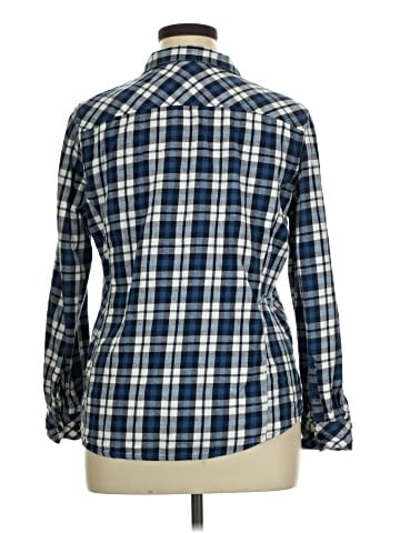 Great Northwest Indigo Long Sleeve Button-Down Shirt (view 2)