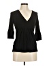 Ann Taylor LOFT Black 3/4 Sleeve Top Size M - photo 1