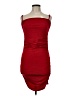 Unbranded 100% Polyester Solid Red Cocktail Dress Size M - photo 1