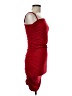 Unbranded 100% Polyester Solid Red Cocktail Dress Size M - photo 4