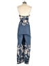 ChicMe Graphic Blue Jumpsuit Size S - photo 2