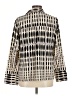 Assorted Brands 100% Polyester Tan Silver 3/4 Sleeve Blouse Size M - photo 2