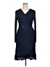 Scoop Animal Print Blue Cocktail Dress Size XL - photo 1