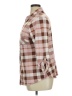 KRISTIN NICOLE Checkered-gingham Brown Long Sleeve Blouse Size 1X - photo 5