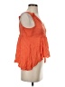 Maeve 100% Rayon Orange Sleeveless Blouse Size XS - photo 4