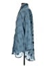Sundance 100% Cotton Blue 3/4 Sleeve Button-Down Shirt Size S - photo 5