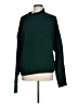 Double Zero 100% Acrylic Solid Green Turtleneck Sweater Size L - photo 1