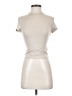 Shein Ivory Short Sleeve Turtleneck Size 2 - photo 1