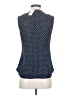 Banana Republic 100% Polyester Blue Sleeveless Blouse Size 0 - photo 2