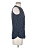 Banana Republic 100% Polyester Blue Sleeveless Blouse Size 0 - photo 4