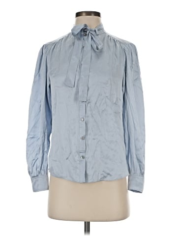 Rebecca Taylor Long Sleeve Silk Top (view 1)