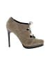 Diane von Furstenberg Gray Brown Heels Size 8 - photo 1