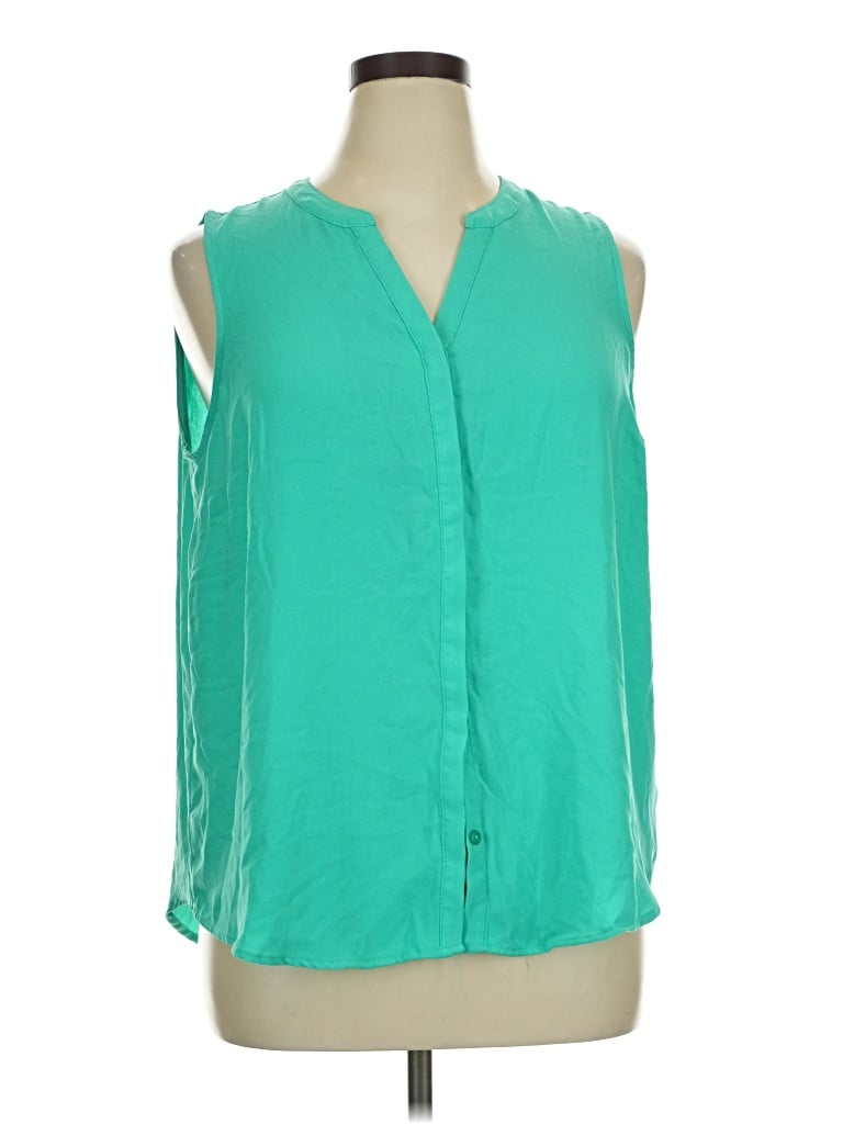 Pre-owned Apt. 9 Sleeveless Blouse In Green