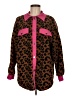 Shein 100% Polyester Animal Print Brown Coat Size M - photo 1