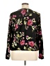 Apt. 9 100% Polyester Floral Black Long Sleeve Blouse Size XL - photo 2