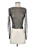 Unbranded 100% Polyamide Gray Long Sleeve Top Size S - photo 1