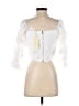 Assorted Brands 100% Polyester White 3/4 Sleeve Blouse Size S - photo 2