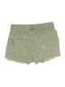 Primark 100% Cotton Green Denim Shorts Size 6 - photo 2