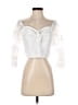 Assorted Brands 100% Polyester White 3/4 Sleeve Blouse Size S - photo 1