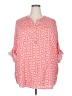 Cathy 100% Viscose Pink 3/4 Sleeve Blouse Size 2X - photo 1
