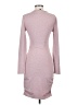 Express Solid Gray Pink Casual Dress Size S - photo 2