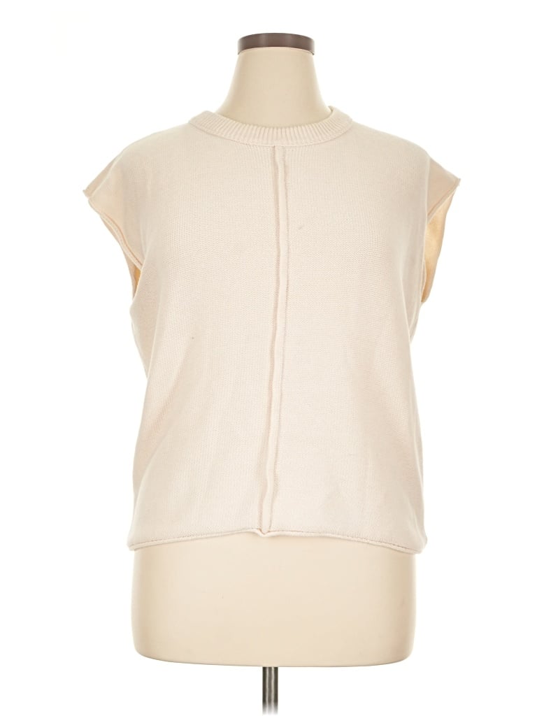 Pre-owned Unbranded Sweater Vest In Ivory
