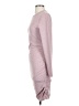 Express Solid Gray Pink Casual Dress Size S - photo 5