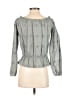 Japna 100% Cotton Gray Long Sleeve Blouse Size M - photo 2