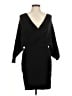 Unbranded Solid Black Cocktail Dress Size M (estimated) - photo 1