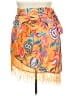 Shein Curve Paisley Orange Casual Skirt Size 18 Plus (3) - photo 2