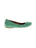 J.Crew Color Block Green Flats Size 6 - photo 1