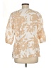 Context Tan 3/4 Sleeve Blouse Size M - photo 2