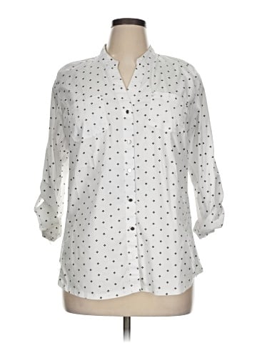 Cathy Daniels 3/4 Sleeve Button-Down Shirt (view 1)