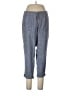 Old Navy Chevron-herringbone Blue Linen Pants Size L - photo 1