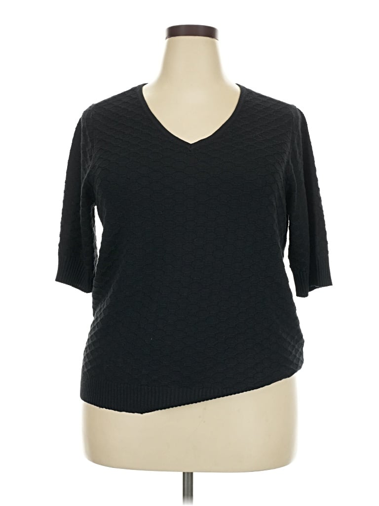 Pre-owned Ella Moss Cardigan Sweater In Black