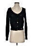 Ganni 100% Cotton Black Cardigan Size XS - photo 1
