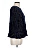 I. Joah Blue Black 3/4 Sleeve Blouse Size L - photo 4