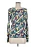 Talbots Paisley Teal Pullover Sweater Size M - photo 1