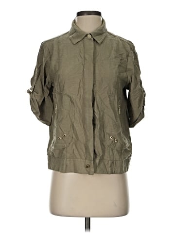 DKNY 3/4 Sleeve Button-Down Shirt (view 1)