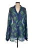 Never Fully Dressed Paisley Blue Long Sleeve Blouse Size 8 - photo 1