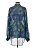 Never Fully Dressed Paisley Blue Long Sleeve Blouse Size 8 - photo 2